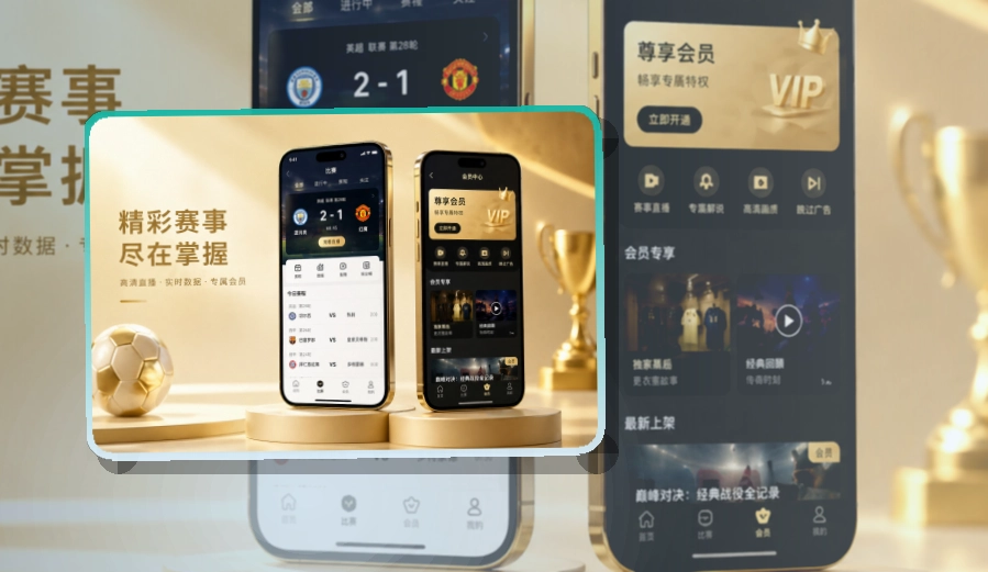 开云 App细节设计，赛程比分更好找 页面展示